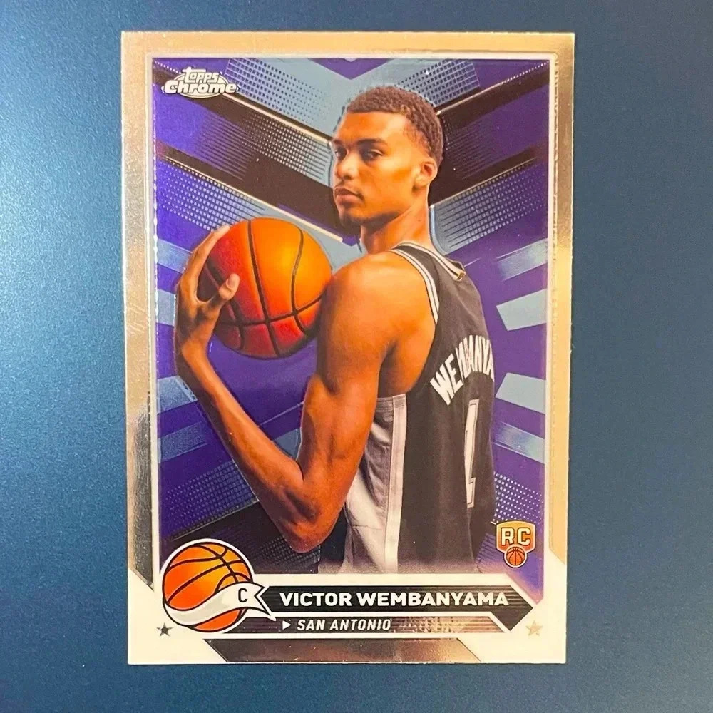 Victor Wembanyama 2023-24 Topps Chrome Rookie Card RC #1 Spurs